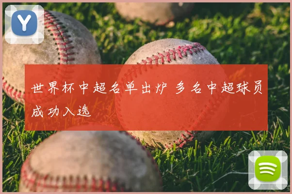 世界杯中超名单出炉 多名中超球员成功入选